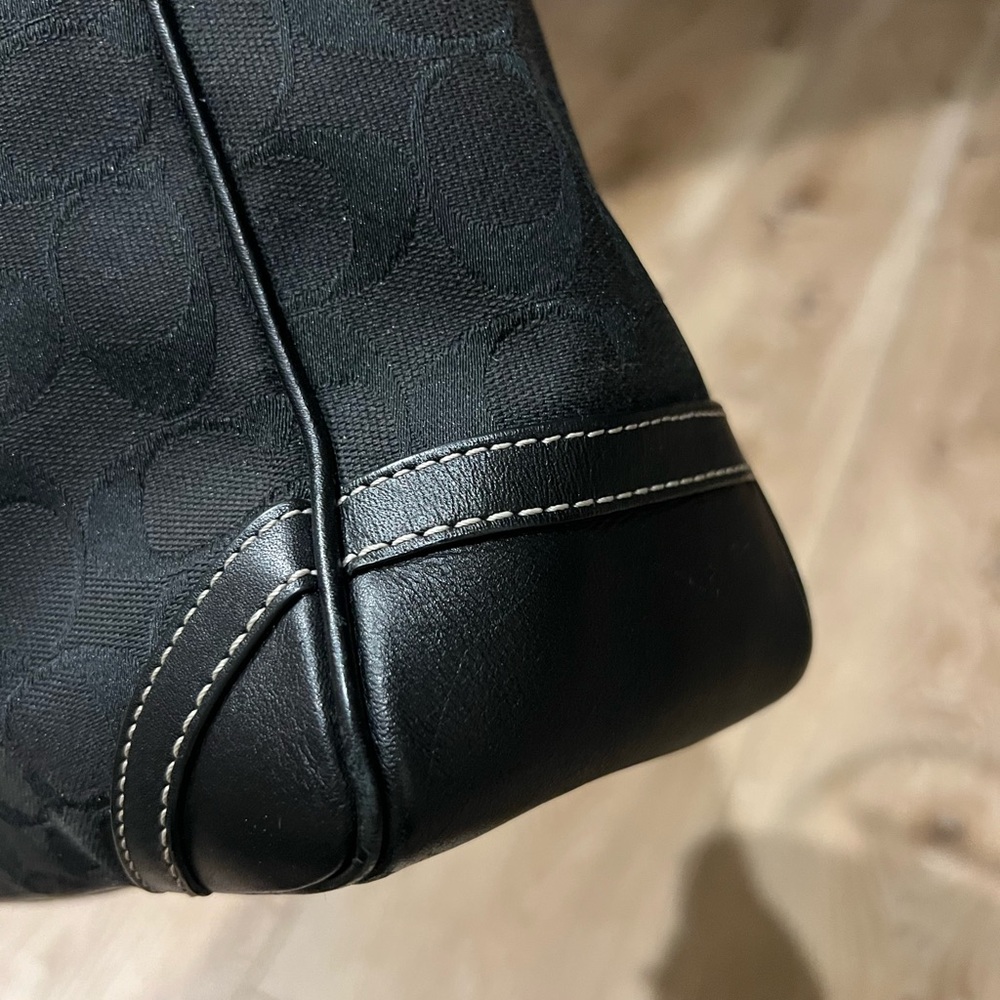 COACH Signature Legacy Tote Black - Picture 7 of 15